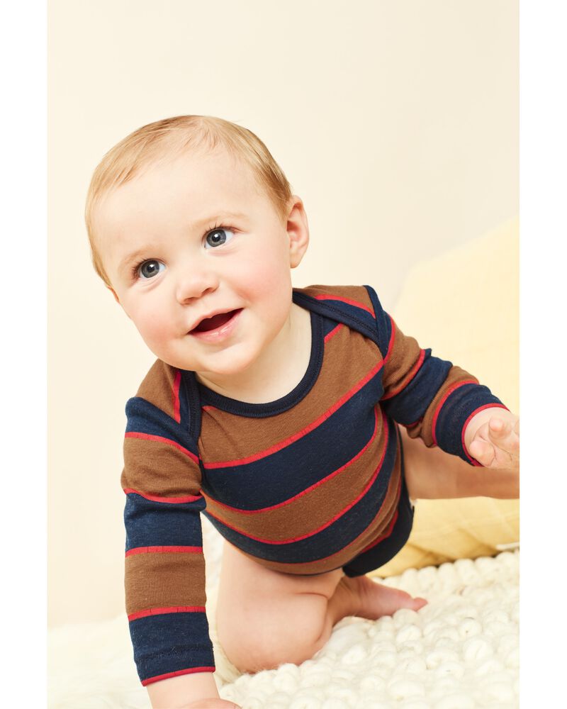 Baby 4-Pack Long-Sleeve Bodysuits, image 2 of 7 slides